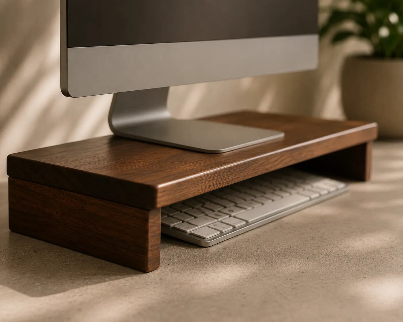 Teakwood Desk Shelf — view 1